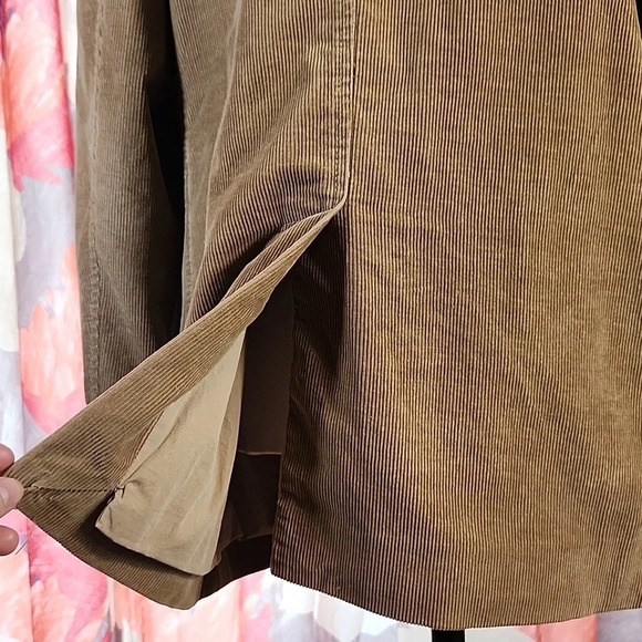 J.Crew Tan/Brown Corduroy Blazer – Men’s Size L, 2‑Button Classic Sport Coat - Picture 6 of 9
